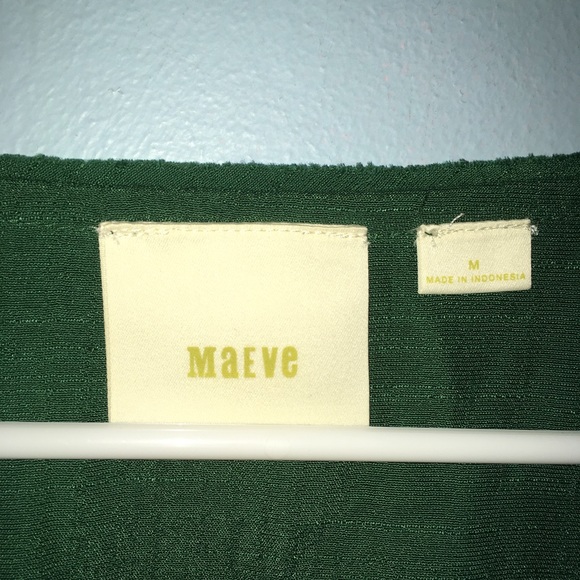 Anthropologie Maeve Green Pintuck Tank Top - Picture 6 of 8